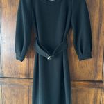 Gal Meets Glam  | Joy Belted Midi Rib Dress Black | 00 Photo 2