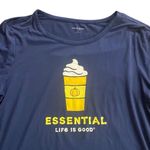 Life is Good  sleep small pumpkin spice latte short sleeve blue Photo 2