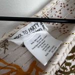 Pool to Party cover up gold metallic stripe Coral print lightweight One Size Green Size undefined Photo 2