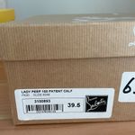 Christian Louboutin Nude  Heels - Lady peep 150 patent calf black pump heels Photo 4