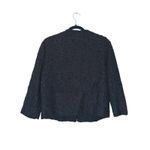 Piazza Sempione  Textured 3D Blazer Jacket XL Black Statement Avant Garde Career Photo 2