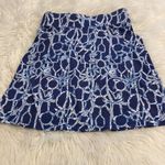 Lilly Pulitzer  Skirt size S BNWOT elastic waist length 20” blue and white design Photo 2