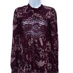 Free People Sweet Thing Paisley Print Tunic Top Swing Dress Lace Small Photo 4