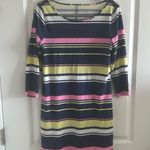 Lilly Pulitzer Marlowe Dress Blue Pink Sun Stripe Size M Photo 1