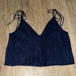 Victoria's Secret Victoria’s Secret Navy Blue Zebra Cami Tank Top - Medium Photo 2