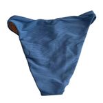 J.Crew NWT Ribbed High Rise High Leg Cheeky Bikini Swim Bottom Blue XS #3199 Photo 5