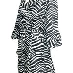Lane Bryant Zebra Print Trench Coat Photo 3
