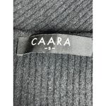 Caara Women's Black Ribbed Knit Sweetheart Long Sleeve Blouse Sweater Top Size S Photo 3