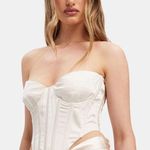 Bardot Eva Bustier Satin Corset Top Champagne Womens Size 8 Photo 9