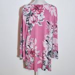 Allison Daley Floral Pink Blouse with 3/4 Sleeves Size XL Pink Floral Top Photo 4