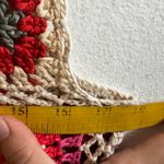 Vintage Granny Square Crochet Tank Top Boho 70s‎ Hippie Y2K Festival Small Photo 4