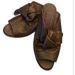 🔥RARE🔥Shoto Bow Slide Leather Grey/Brown Size IT 37 US 6.5/7 Brown Photo 0