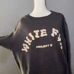 White Fox Boutique White Fox Gray Sweatshirt L/XL Vol. 5 (Last Slide Shows Flaw Tiny Bleach Stain) Photo 2
