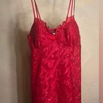 Cinema Etoile Seductivewear Red Sheer Chiffon Babydoll Lingerie Chemise,Y2K|Sz:S Photo 4