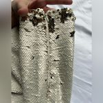 Chelsea and Violet Cream and Gold Flip Sequin Midi Skirt 10 Photo 5