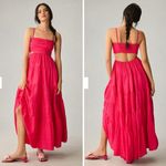 Anthropologie New! Let Me Be Cutout Tiered Dress in Magenta, women size XS Photo 1