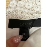 J.Crew Women's White Geo Lace Sleeveless Crew Neck Mini Shift Dress Size XS Photo 3
