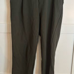 Mango  MNG Pull On Trousers in Green Size Large Classic Minimalist Workwear Photo 0