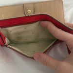 Kate Spade  Portola Valley Stacy Wallet in Red Ostrich Leather Photo 3