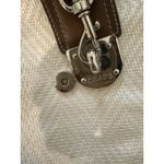 CHAPS  Crossbody Bag Cream Ivory Faux Leather Canvas‎ Purse Handbag Resort Photo 3