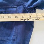 NWT Outerknown S.E.A. Long Sleeve Blue Linen Cotton Blend Utility Jumpsuit Sz S Photo 5