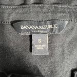 Banana Republic  Womens Henley T Shirt Top Oversized Short Sleeve Black Small Photo 7