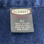 Old Navy Vintage Velvet Shirt Women Long Sleeves XL Button-Up Cotton Classic Photo 2