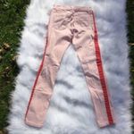 Rue 21  Pink and Hot Pink Stripe Skinny Pants Size 0 Pastel Colorful Jeans Photo 2
