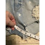 Lovers + Friends  Jack Liberty High Rise Shorts Jorts Distressed 27 Denim Stars Photo 5