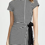 Parker  Hermosa Crewneck Short-Sleeve Striped Combo Dress Size XS EUC Photo 0