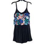 Sonnet Shores One Piece Swimsuit Size 14 Shorts Floral NWT Vibrant Vacation Photo 1