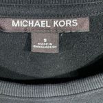 Michael Kors MICHAEL Black Crewneck Sweatshirt Black Camo White Logo Size Small Photo 3