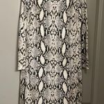 VICI Snake Print Open Front Lightweight Long-Line Cardigan | Size Small Photo 2