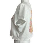 Billabong Dream All Day T-Shirt White Graphic Crop Top L Photo 3