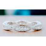Boutique NEW 1 Ct Pretty Pave Simulated Diamond‎ Eternity Wedding Band Ring, Size 10 Photo 2