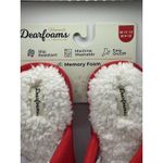 Dearfoams Santa Belt Memory Foam Slippers Red/White Size W 11-12 M9-10 BinR Photo 1