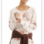 Free People  We The Free Arielle Floral Long Sleeve Shirt Photo 0