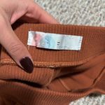 Free People Picnic Sweater Ribbed Flare Lounge Pant Terra Cotta- Size Medium Photo 9