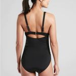 Athleta Aqualuxe Wide Strap Square One Piece Black SIZE XXS -861 Photo 2