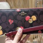 Coach Long Zip Around Wallet In Signature Canvas With Ornament Print C7411 Photo 0