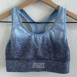 PINK - Victoria's Secret Victoria’s Secret PINK Sport Seamless Lightly Lined Blue Ombre Pull On Bra Small Photo 0