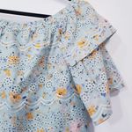 LAIA Eyelet Ditsy Floral Blouse Size M Photo 4