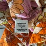 Violet Sky | Floral Wide Leg Pant with Tie Waist | S Orange Photo 3