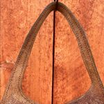 Brown and Tan Hobo Bag with Crescent Shape Photo 4