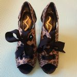 Nina Leopard Tie up Heels Photo 1