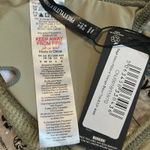 Pretty Little Thing  Sage Green Ribbed Triangle Bikini Top NWT US 4 Photo 7