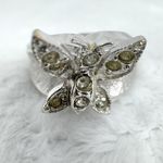 Park Lane Vintage Butterfly Ring  Faux Silver and Rhinestone Photo 1