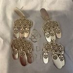 Kendra Scott  Emmet Statement Filigree Drop Earrings in Gold Photo 3