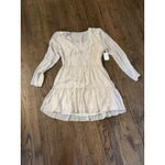 Paige Sandee Three Quarter Sleeve Mini Day to Night Dress in White Multi Silk Photo 2