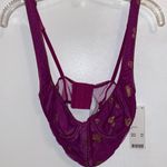 Urban Outfitters NWT $49 Purple Out From Under Confetti Gold Hearts Bustier S Photo 0